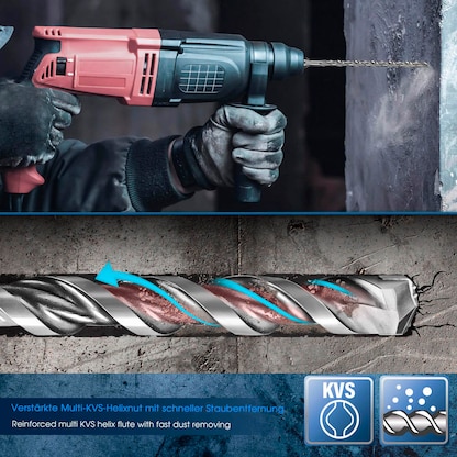 Artikelbild 3 für S&R Hammerbohrer-Set, 7-teilig, Artikelnummer 316228