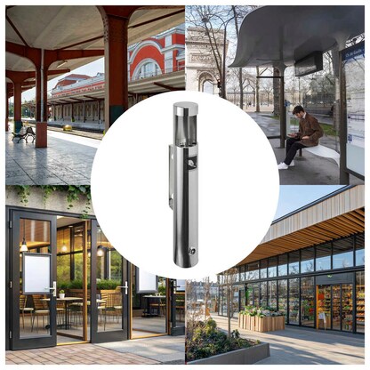 Artikelbild 3 für SPRINTIS DARWIN Wandaschenbecher silber, 1 St., Artikelnummer 794986