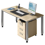 Artikelbild 1 für HAMMERBACHER Akandia Büromöbel-Set ahorn, Artikelnummer 841890