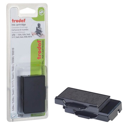 Artikelbild 2 für trodat Ersatzstempelkissen 6/56 schwarz 5,6 x 3,3 cm, 2 St., Artikelnummer 742387