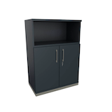 Artikelbild 1 für fm Regalschrank Oldenburg, 4260649685303 lavagrau 80,0 x 44,2 x 113,3 cm, 1 St., Artikelnummer 409621