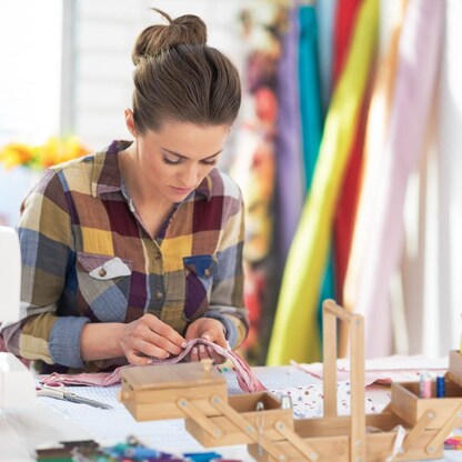 Artikelbild 6 für relaxdays Nähkästchen braun, 1 St., Artikelnummer 605091