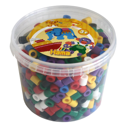 Artikelbild für Hama® Bügelperlen mehrfarbig, Volltonfarben 600 St., Artikelnummer 192058