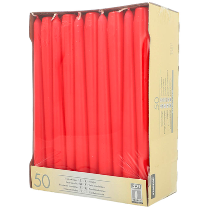 Artikelbild 3 für STARPAK Kerzen rot, 50 St., Artikelnummer 607606