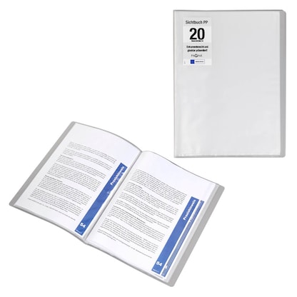 Artikelbild für PAGNA Office Sichtbuch DIN A4, 20 Hüllen transparent, 1 St., Artikelnummer 608996
