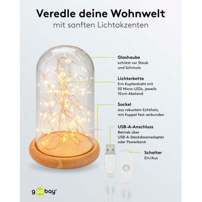 Artikelbild 10 für goobay LED Dekoleuchte transparent, 1 St., Artikelnummer 725311