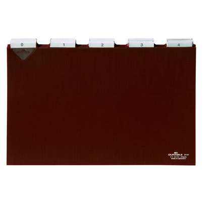 Artikelbild für DURABLE Karteikartenregister A-Z, blanko, Jan.-Dez., 0-31 braun, Artikelnummer 768994