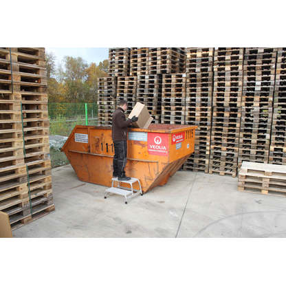 Artikelbild 4 für KRAUSE Montagetritt STABILO silber 2 Stufen, H: 63,0 cm, Artikelnummer 567848