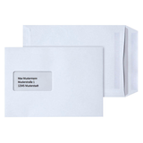 Artikelbild 1 für STEINMETZ Versandtaschen DIN C5 mit Fenster weiß 250 St., Artikelnummer 606632