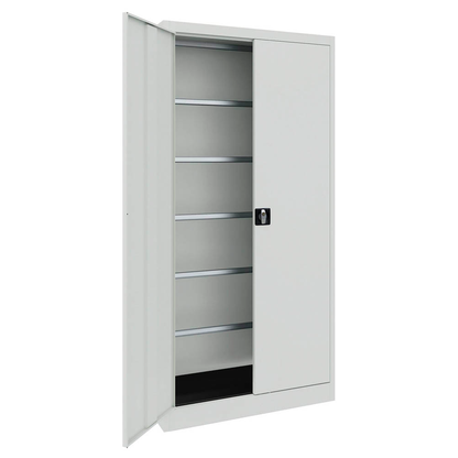 Artikelbild für mauser Stahlschrank BF 5 PLZ - 7035/7035 lichtgrau keine Fachböden 95,0 x 50,0 x 195,0 cm, aufgebaut, 1 St., Artikelnummer 600724