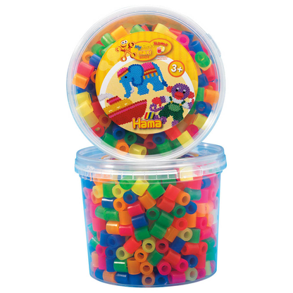 Artikelbild 3 für Hama® Bügelperlen mehrfarbig, Neon 600 St., Artikelnummer 192066