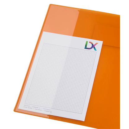 Artikelbild 3 für BRUNNEN Schnellhefter FACT!pp Kunststoff orange transluzent DIN A4, 1 St., Artikelnummer 757441