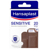 Artikelbild 1 für Hansaplast Pflaster SENSITIVE 48498 dunkelbraun, 20 St., Artikelnummer 578019