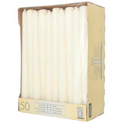 Artikelbild 3 für STARPAK Kerzen weiß, 50 St., Artikelnummer 607614