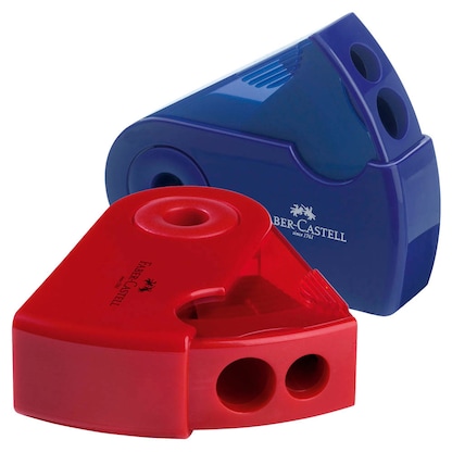 Artikelbild für FABER-CASTELL Dosenspitzer doppelt Sleeve farbsortiert, Artikelnummer 243659