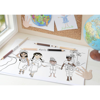 Artikelbild 3 für FABER-CASTELL Children of the World Buntstifte farbsortiert, 1 St., Artikelnummer 749121