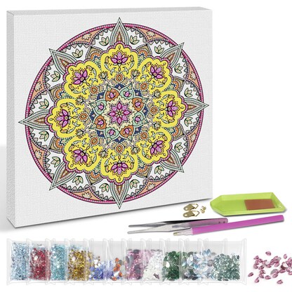 Artikelbild 3 für URSUS® Diamond Painting Mandala mehrfarbig, Artikelnummer 232789