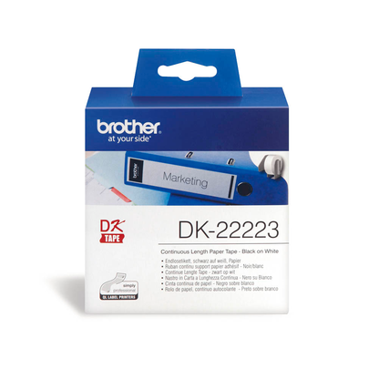 Artikelbild 2 für brother Endlospapierrolle für Etikettendrucker DK22223 weiß, 50,0 mm, 1 x 1 Etiketten, Artikelnummer 556365