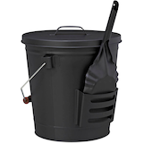 Artikelbild 1 für relaxdays Ascheeimer mit Deckel 19,0 l schwarz, 1 St., Artikelnummer 352092