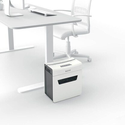 Artikelbild 9 für LEITZ IQ 3M Protect Premium Aktenvernichter mit Partikelschnitt P-5, 2 x 15 mm, bis 3 Blatt, weiß, Artikelnummer 436432