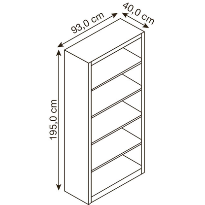 Artikelbild 2 für CP Aktenregal C 2000 Acurado lichtgrau 93,0 x 40,0 x 195,0 cm, 1 St., Artikelnummer 542118