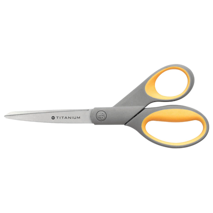 Artikelbild für WESTCOTT Papierschere TITANIUM Super grau-gelb 21,0 cm, Artikelnummer 398305