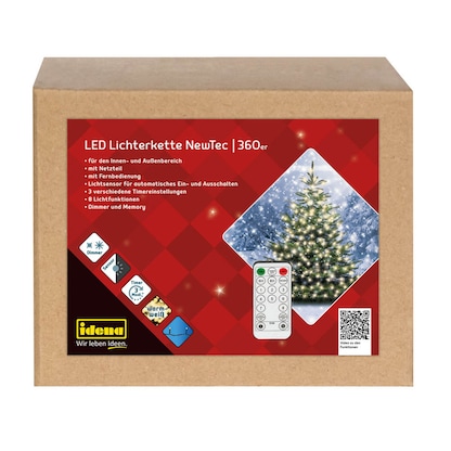 Artikelbild 6 für Idena NewTec 360er LED Lichterkette grün 43,9 m, 1 St., Artikelnummer 761694