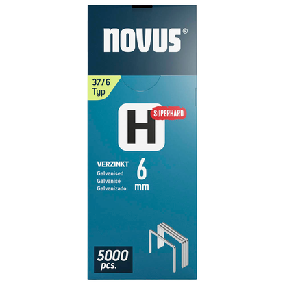 Artikelbild für novus Tackerklammern Feindraht superhart 37/6, 5.000 St., Artikelnummer 711996