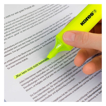 Artikelbild 3 für Kores® Brightliner Textmarker farbsortiert, 4 St., Artikelnummer 766743