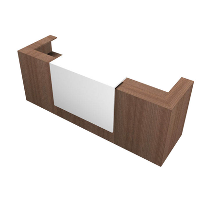 Artikelbild für Quadrifoglio Empfangstheke gerade, nussbaum, weiß 285,0 x 88,0 x 113,0 cm, Artikelnummer 370205