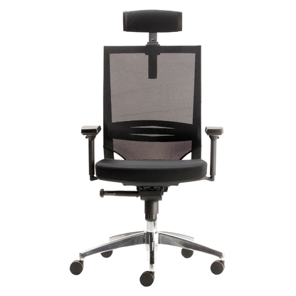 Artikelbild 2 für Mayer Bürostuhl myOPTIMAX, 2486 Stoff schwarz, Gestell alu, Artikelnummer 337378