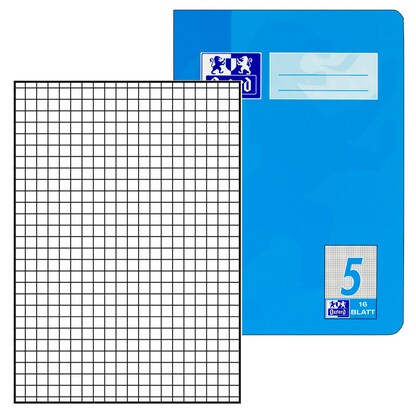Artikelbild für OXFORD Schulheft Lineatur 5 kariert DIN A5 ohne Rand, 16 Blatt, 1 St., Artikelnummer 658854