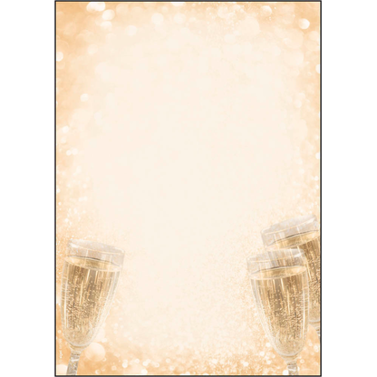 Artikelbild für SIGEL Motivpapier Champagne Motiv DIN A4 90 g/qm 100 Blatt, Artikelnummer 700409