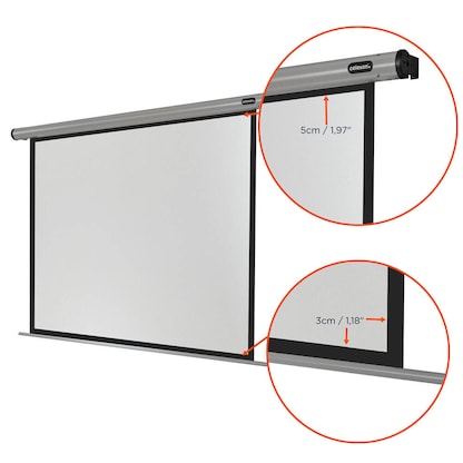 Artikelbild 4 für celexon elektrische Rolloleinwand HomeCinema Motor 4:3, 240 x 180 cm Projektionsfläche, Artikelnummer 694481