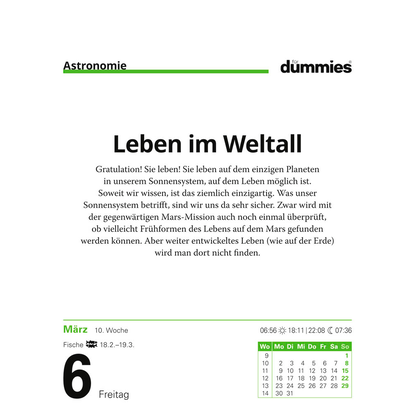 Artikelbild 14 für Harenberg Abreißkalender Die Welt erklärt für Dummies 2026, 1 St., Artikelnummer 551216