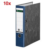 Artikelbild 1 für AKTION: LEITZ 1080 Ordner blau marmoriert Karton 8,0 cm DIN A4, 10 St., Artikelnummer 653806