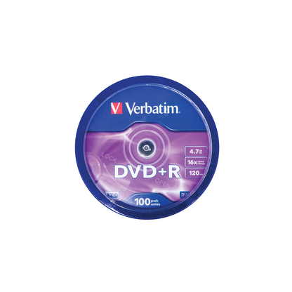 Artikelbild 3 für verbatim DVD+R 4,7 GB, 100 St., Artikelnummer 264299
