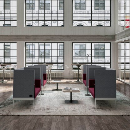 Artikelbild 5 für Quadrifoglio 2-Sitzer Besprechungsecke Accord gelb, grau weiß Stoff 156,0 x 68,0 x 124,0 cm, 1 St., Artikelnummer 462438