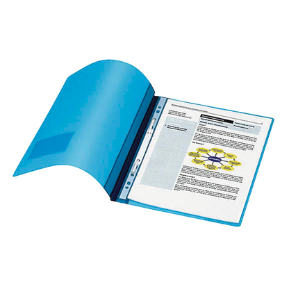 Artikelbild 2 für DURABLE Schnellhefter DURALUX Kunststoff hellblau DIN A4 überbreit, 10 St., Artikelnummer 567529