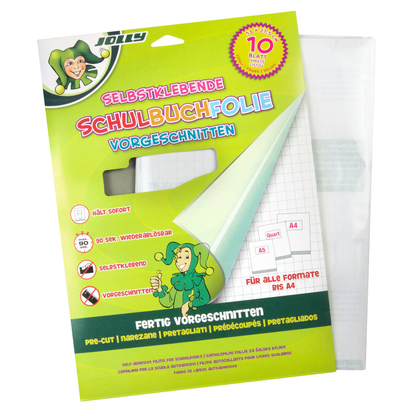 Artikelbild für JOLLY Bucheinbandfolie selbstklebend transparent 37,5 cm x 53,0 cm, Artikelnummer 530337
