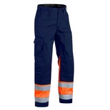 Artikelbild 1 für BLAKLÄDER® unisex Warnschutzhose 1564 marine, orange Größe 44, Artikelnummer 778492