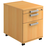 Artikelbild 1 für HAMMERBACHER AC20 NU Rollcontainer buche 3 Auszüge 42,8 x 58,0 x 59,0 cm, Artikelnummer 865319