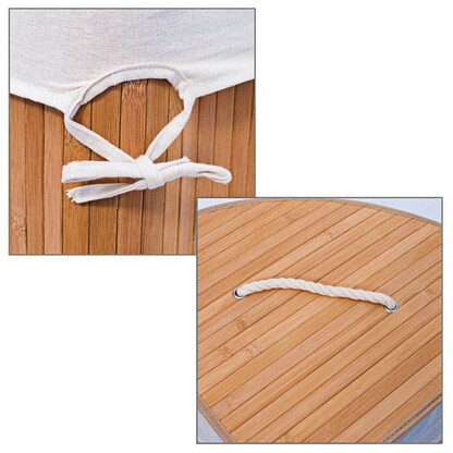 Artikelbild 3 für relaxdays Wäschekorb hellbraun, 1 St., Artikelnummer 360671