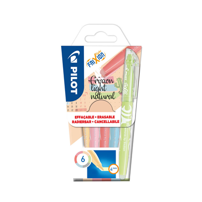 Artikelbild für PILOT FriXion Light Natura Textmarker farbsortiert, 6 St., Artikelnummer 376097