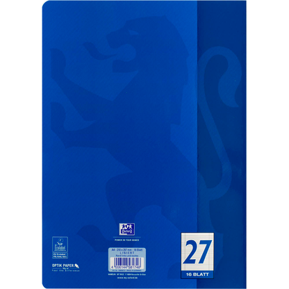 Artikelbild 4 für OXFORD Schulheft Lineatur 27 liniert DIN A4 Innen- und Außenrand, 16 Blatt, 1 St., Artikelnummer 273591