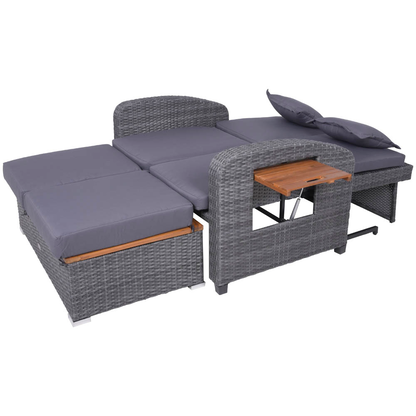 Artikelbild 6 für Garden Pleasure Sonnenliege BARI anthrazit Stahl, Artikelnummer 543993