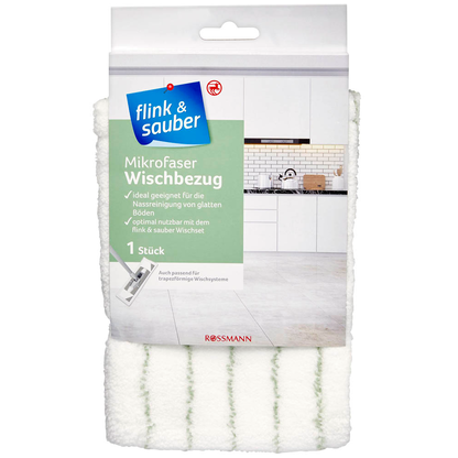 Artikelbild für flink & sauber Wischbezug für Bodenwischer Mikrofaser 60 °C waschbar, 1 St., Artikelnummer 539241