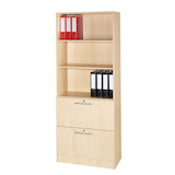 Artikelbild 1 für HAMMERBACHER Regalschrank Sira, V7300/3/3/RE ahorn 80,0 x 42,0 x 200,4 cm, 1 St., Artikelnummer 199273