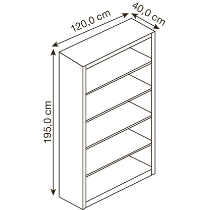 Artikelbild 2 für CP Aktenregal C 2000 Acurado lichtgrau 120,0 x 40,0 x 195,0 cm, 1 St., Artikelnummer 542134