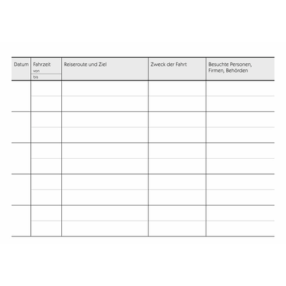 Artikelbild 2 für AVERY Zweckform Fahrtenbuch, Pkw mit Kraftstoffverbrauch Formularbuch 222D, 1 St., Artikelnummer 784397